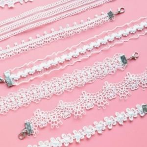 3 choker necklaces 🌼🤍🌼🤍